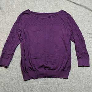 LOFT purple sweater